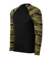 VÝPRODEJ - Unisex maskáčové tričko Camouflage s dlouhým rukávem